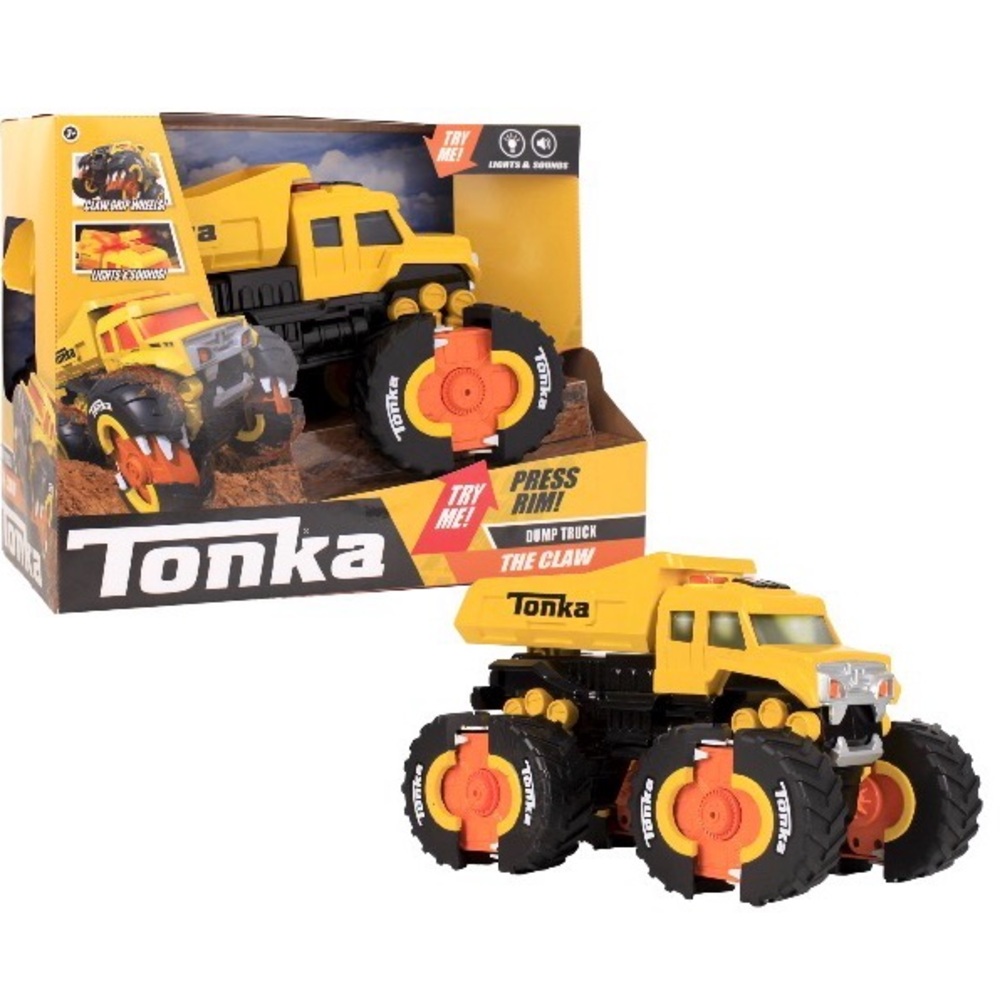 Tonka - The CLAW - Dump Truck - Lights and Sounds - Expandable Wheels